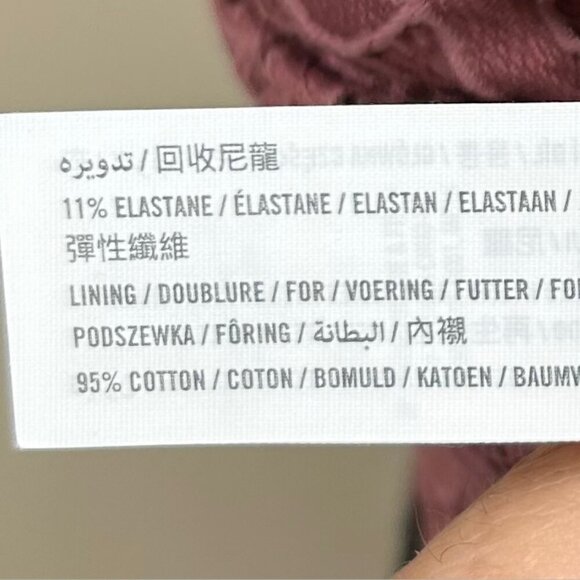 Gilly Hicks NWT Plum Lace Padded Adjustable Straps Long Line Bralette Bra Size L - Picture 12 of 13